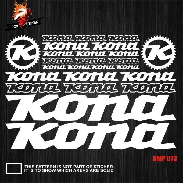 Bicycle Frame Decal Stickers   KONA-02